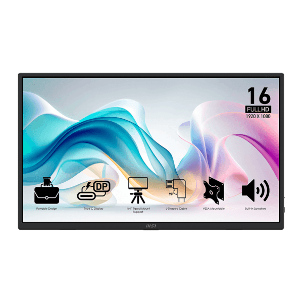 MSI PRO MP165 E6 15,6″ 60Hz 4ms IPS FHD