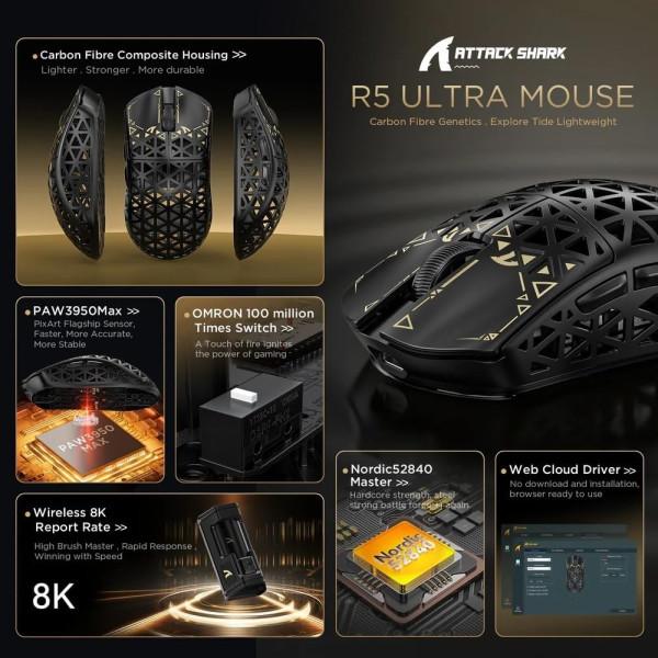 ATTACK SHARK R5 Ultra (Black)
