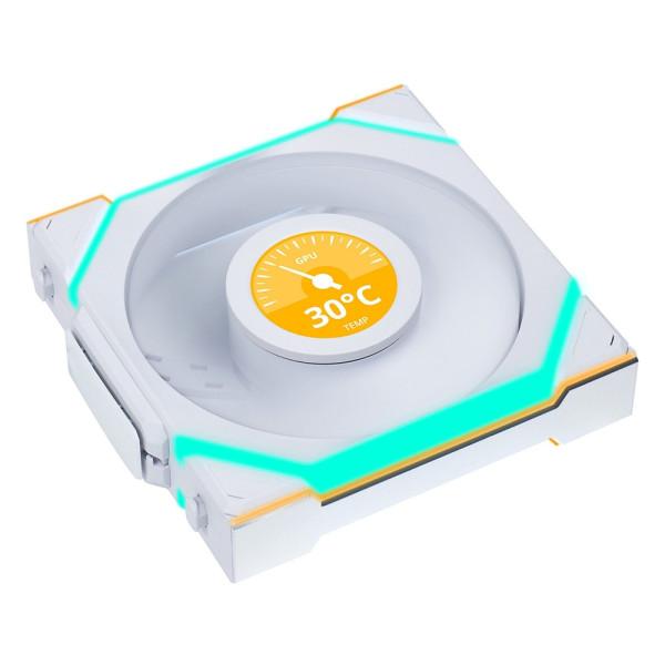 Lian Li UNI Fan SL Wireless LCD 120 White
