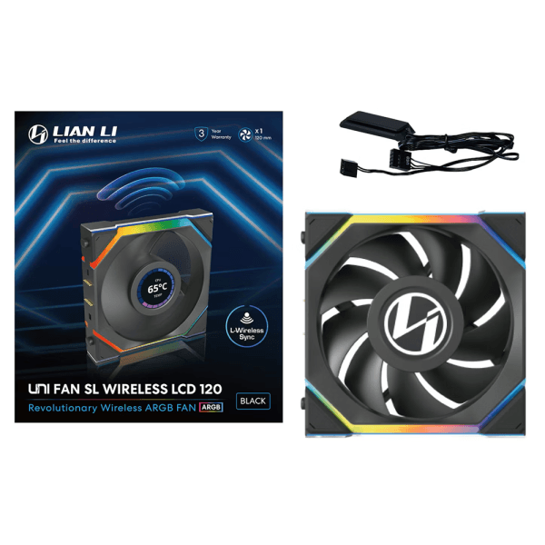 Lian Li UNI Fan SL Wireless LCD 120 Black