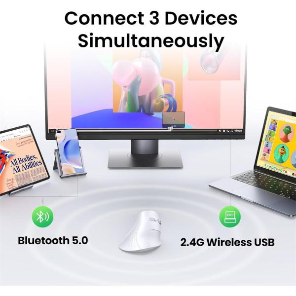 Ugreen Vertical Wireless MU008 Blanc