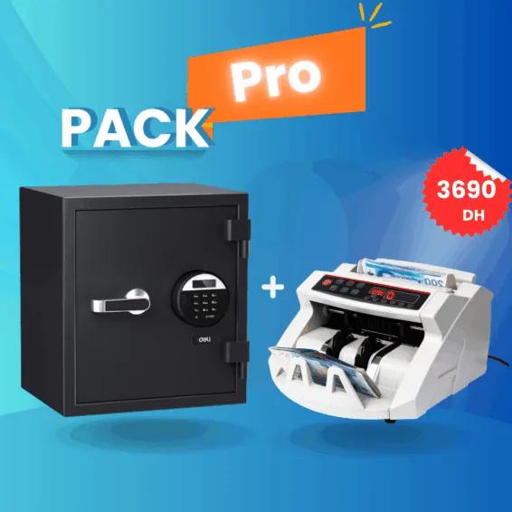 Pack Sécurité Coffre-Fort DELI T581 avec Compteuse UB-2108