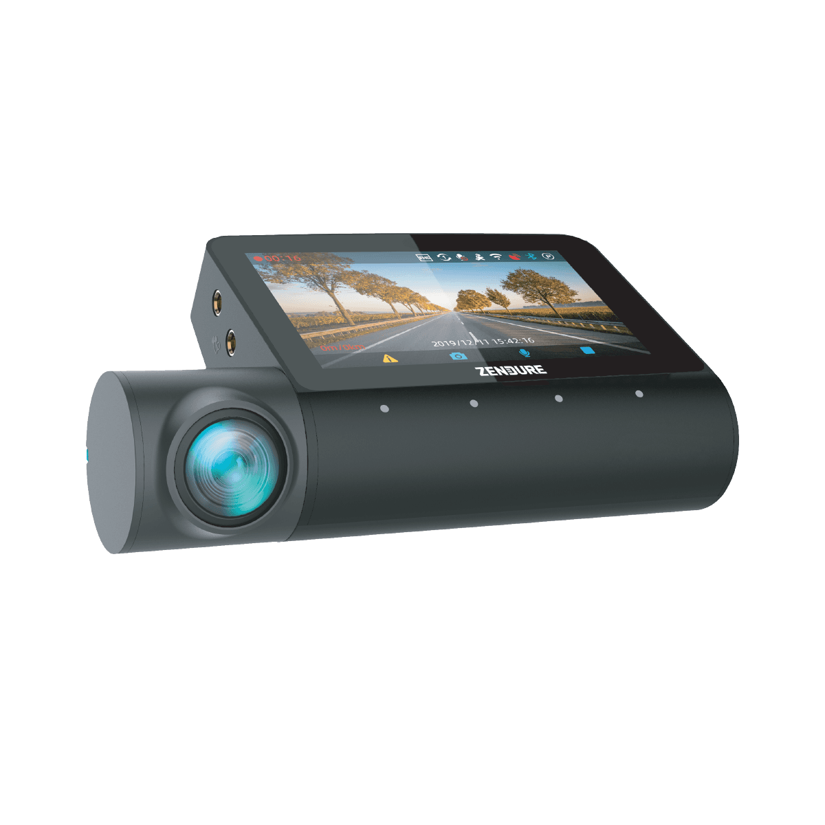 Zendure Caméra de voiture ZEN 300 - Triple caméra 4K (Avant + Arrière + Habitacle)