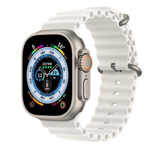 Bracelet Apple Watch Ocean Extension Blanc 49 mm