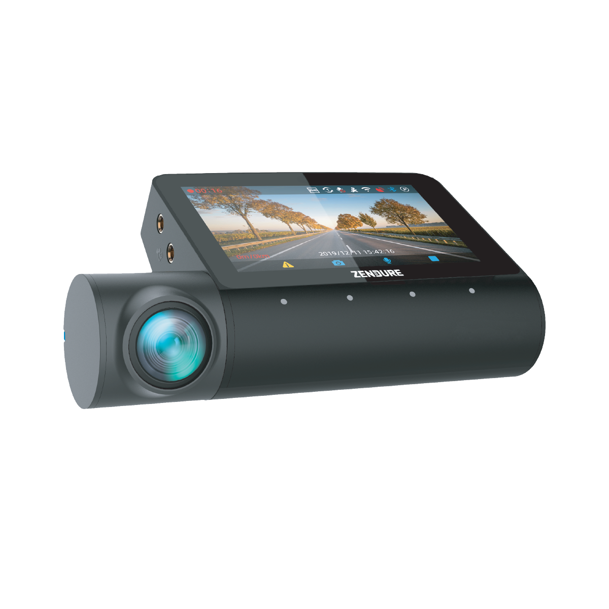 Zendure Caméra de voiture ZEN 300 - Triple caméra 4K (Avant + Arrière + Habitacle)