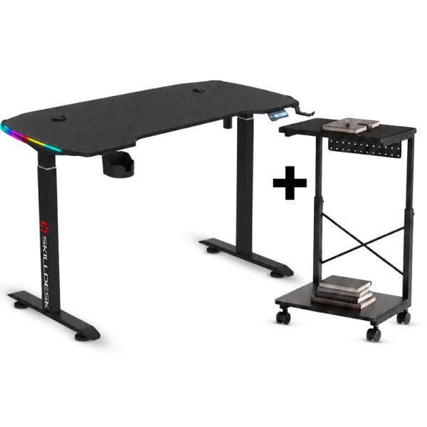 Bundle Bureau Électrique Motorisé Skilldesk Falcon + Support Mobile XTRMLAB XTR28-02