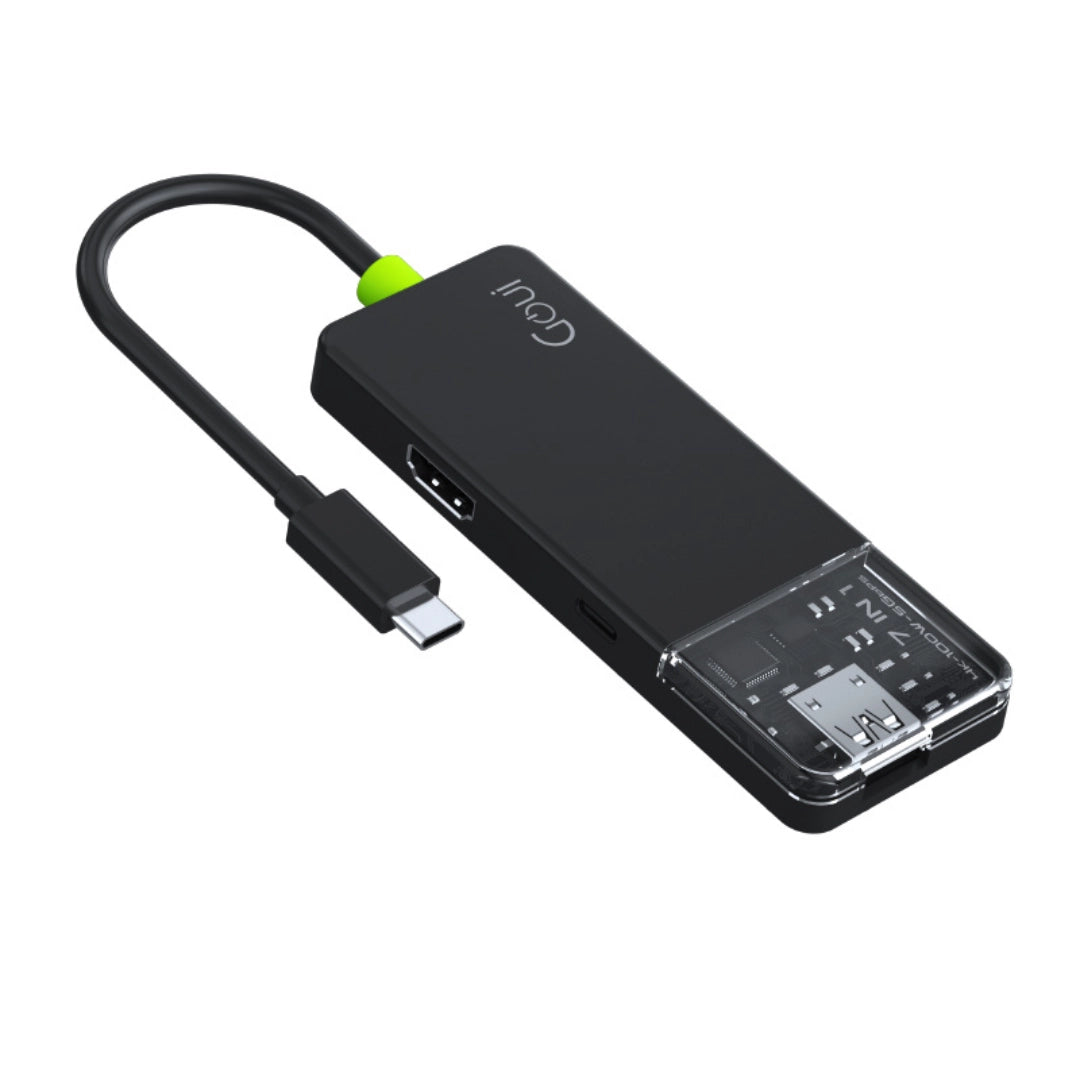 Hub USB-C 7-en-1 100W avec ports HDMI, SD/MicroSD et USB 3.0