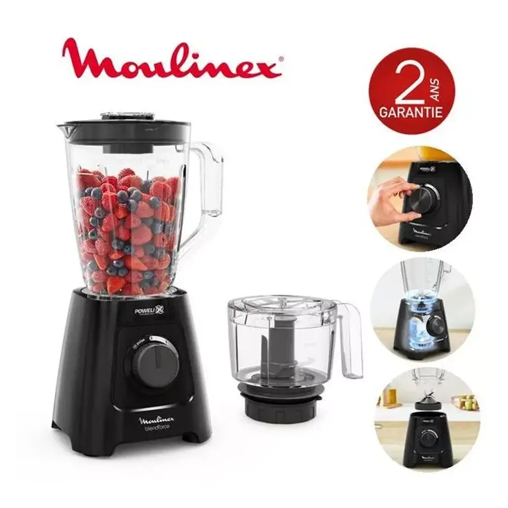 Moulinette BLENDFORCE +CHOPPER XL 600W Noir