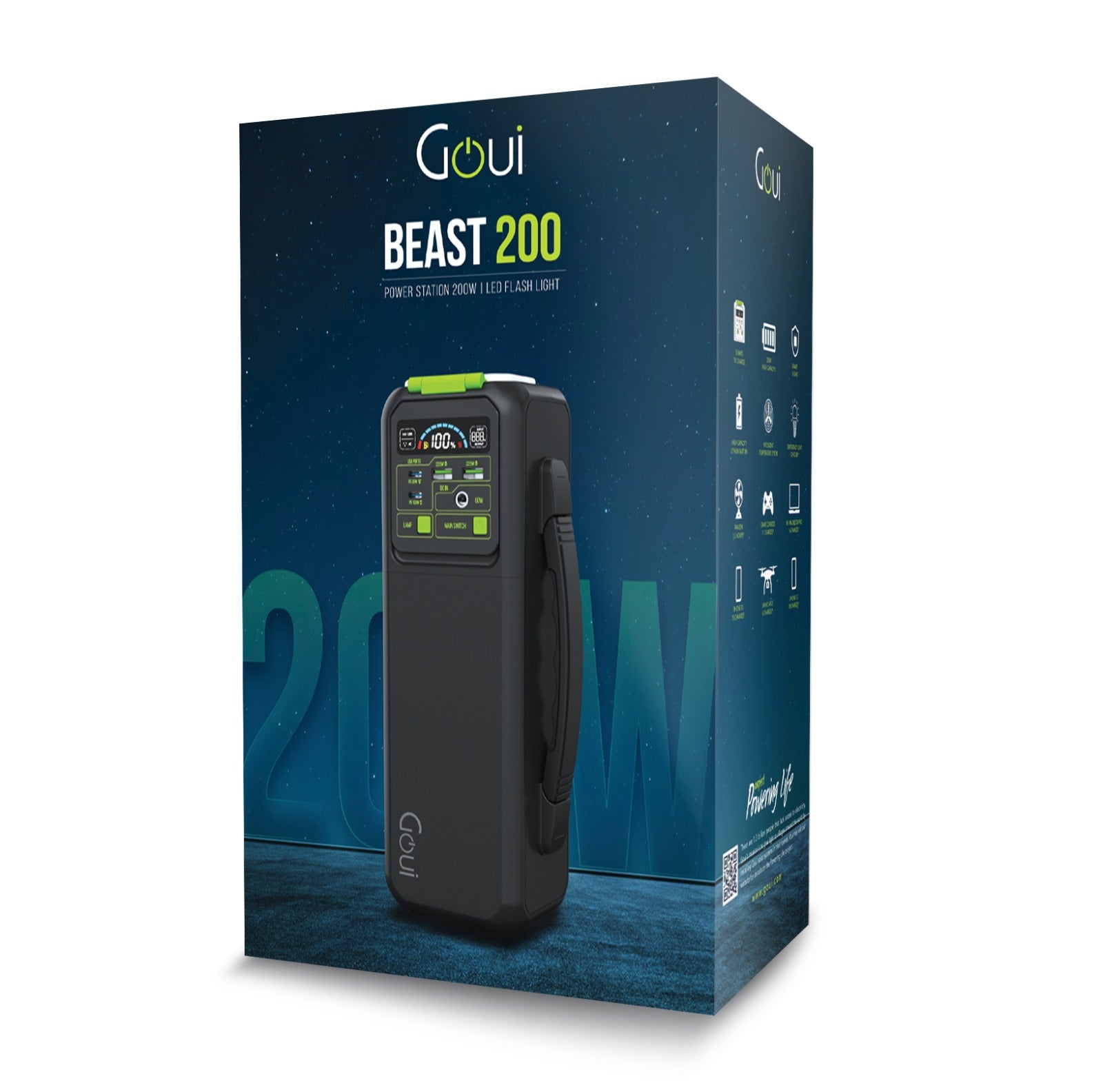 Goui Beast 200 Station d'Énergie Portable 200W