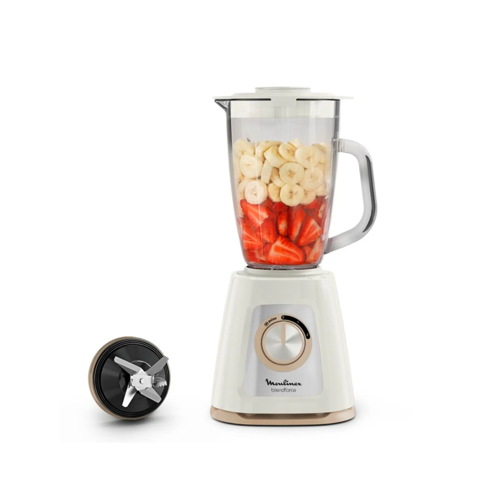 Blendforce Moulinex 1,75L 2 vitesses 800W Bol verre 4 lames