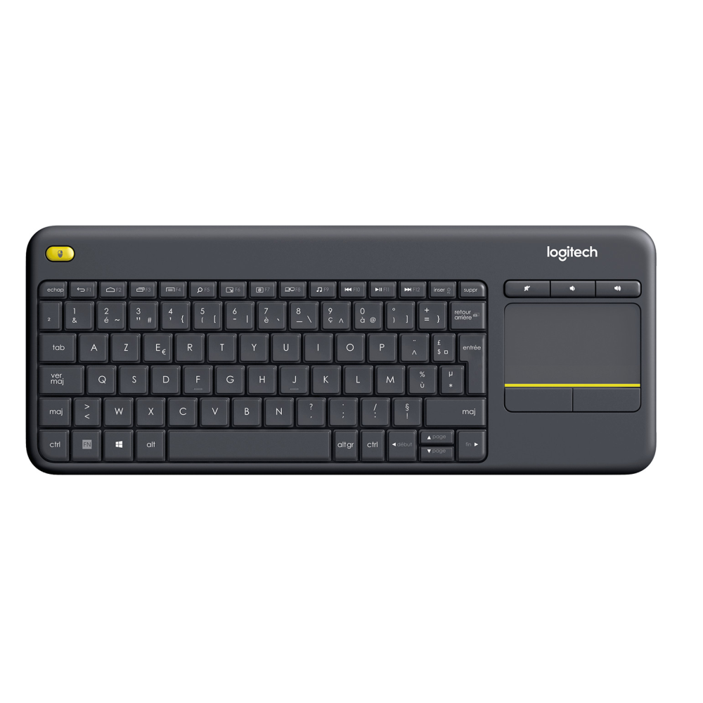 Clavier sans fil Logitech Wireless Touch K400 Plus - Gris foncé