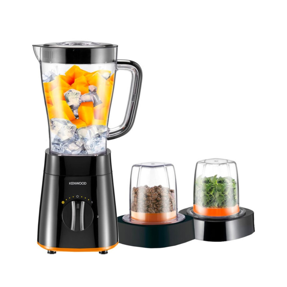 Blender Kenwood 500W avec gobelet 1,5L et 2 accessoires Noir