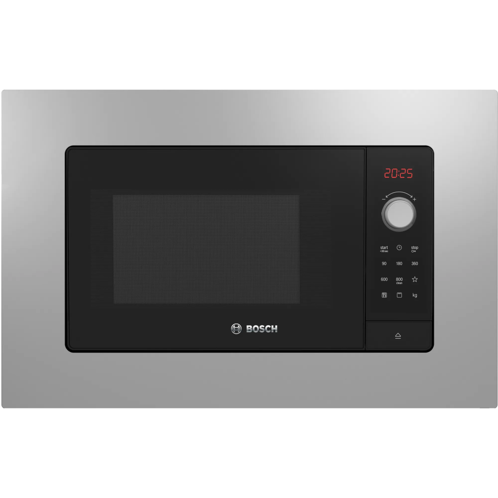Micro-ondes encastrable Bosch Série 2 Noir/Inox avec display