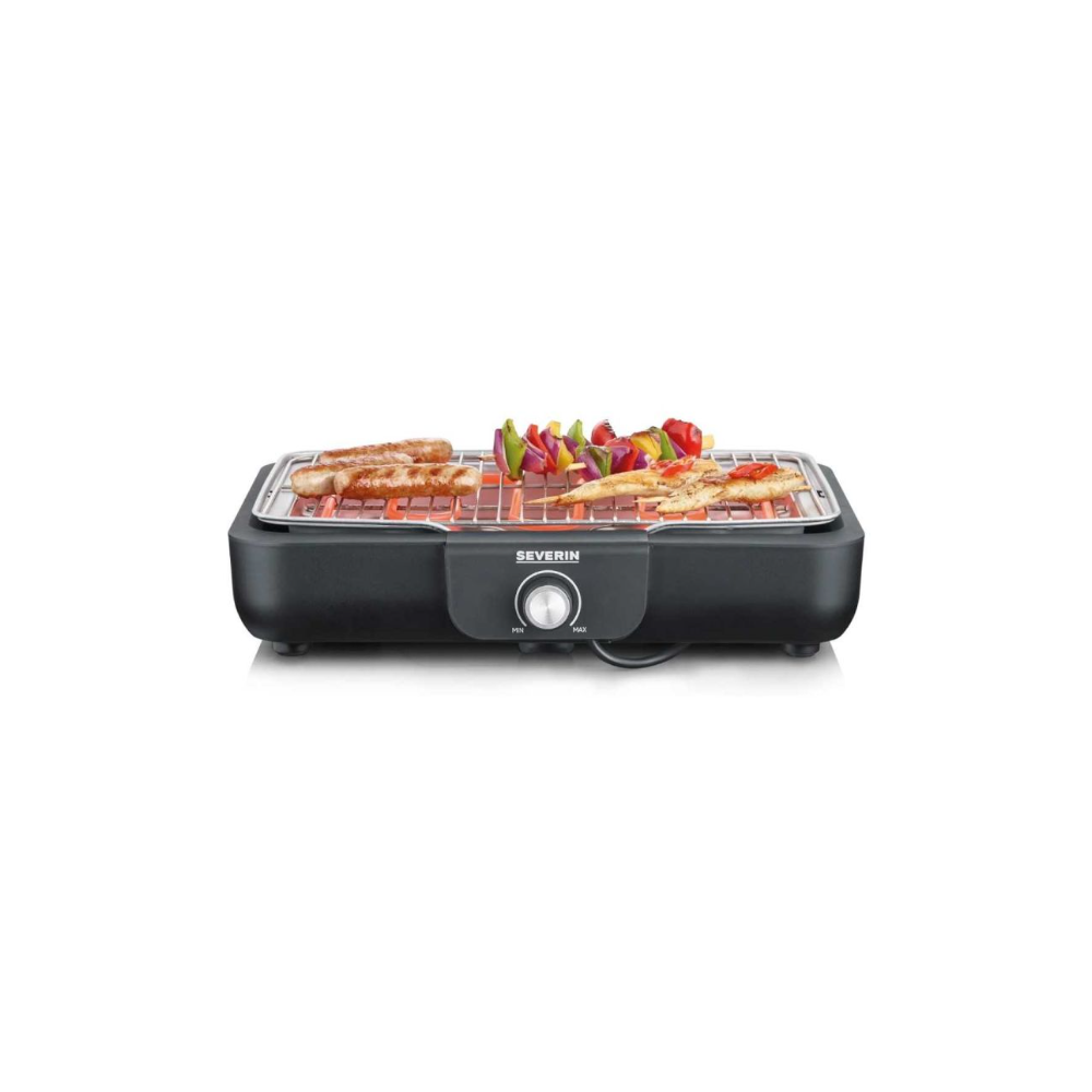 Barbecue électrique Severin 2300W 29 cm noir