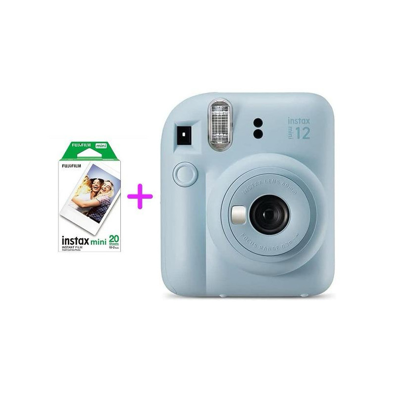 FUJIFILM Instax Mini 12 Bleu + Pack de 20 films instantanés