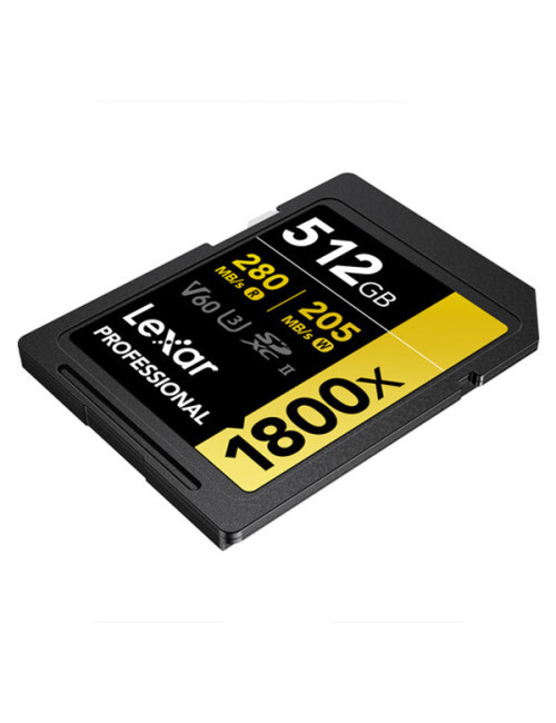 Lexar Professional 1800x UHS-II SDXC 512 Go Gold Series