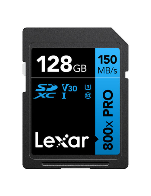 Lexar Carte SD 128 Go 800X Pro High Performance Blue Series