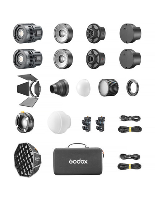 Kit projecteur LED RGB GODOX RS60P 2K