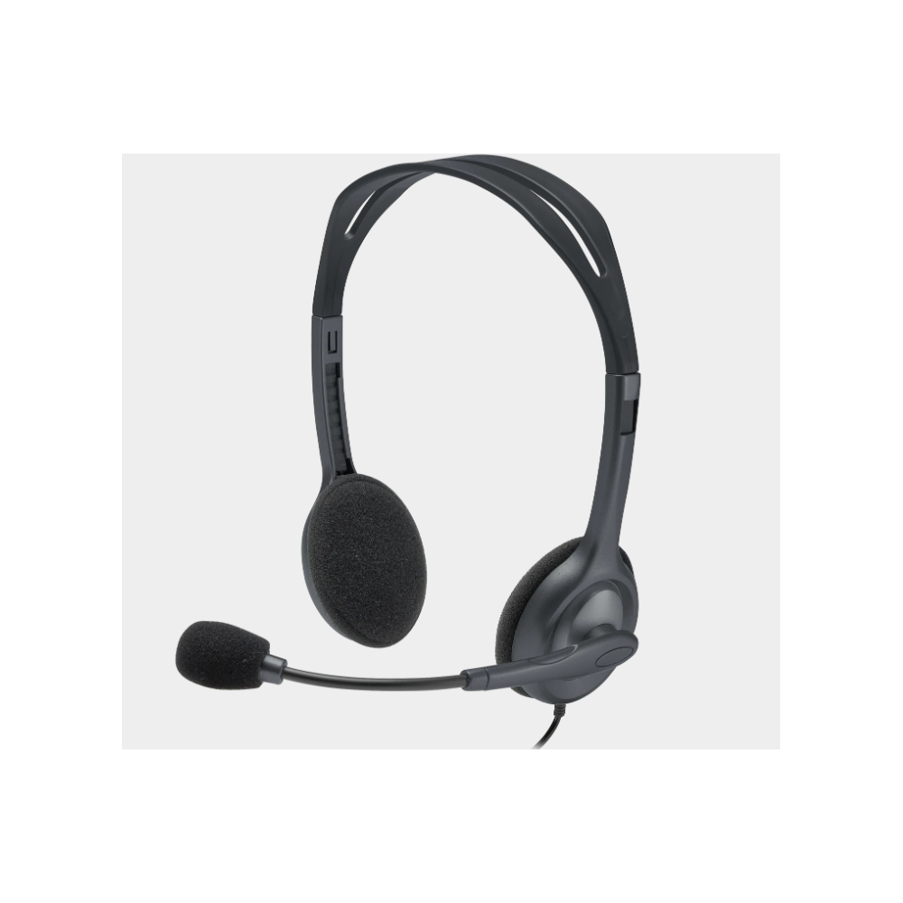 Casque stéréo professionnel Logitech H111 avec microphone rotatif