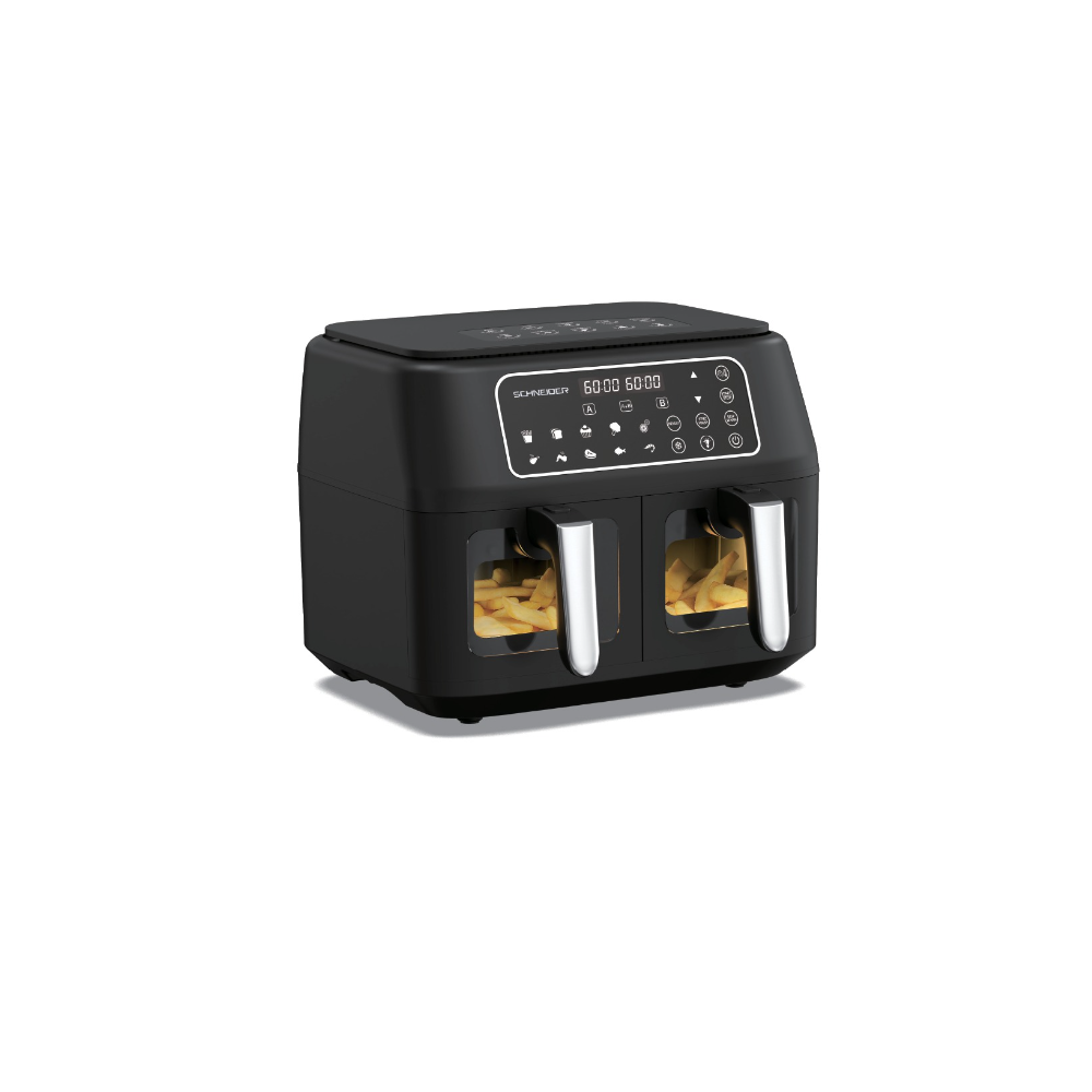 Friteuse à air double Schneider Dual 4L + 4L