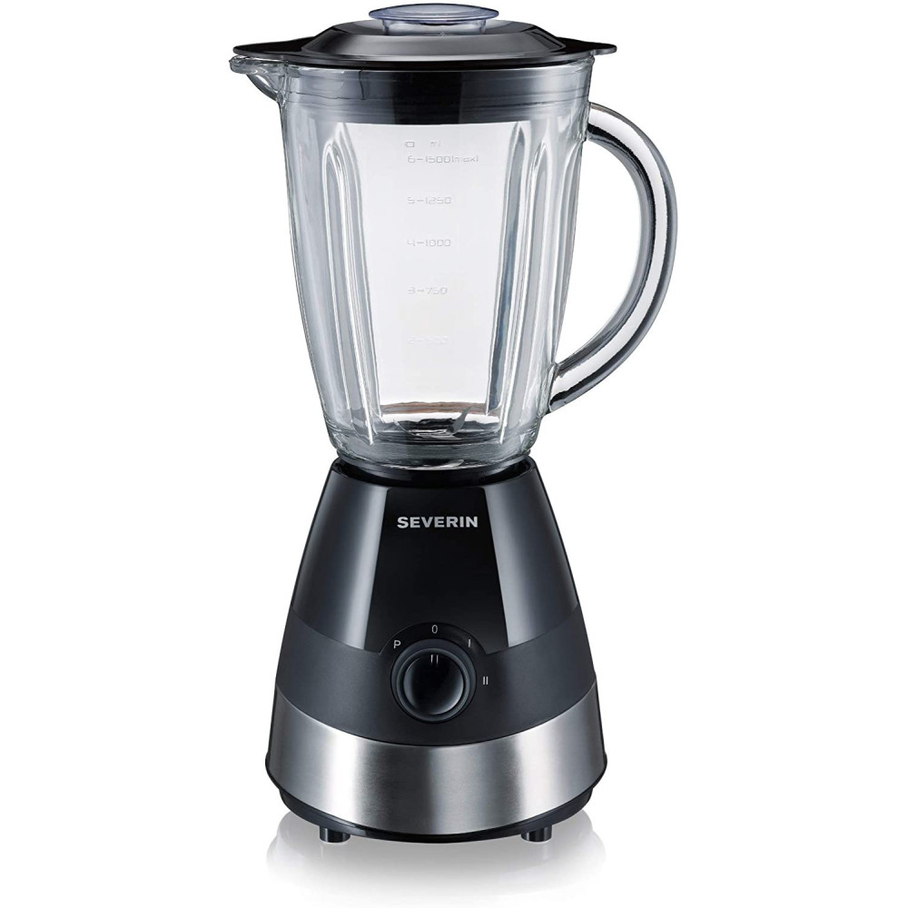 Blender Severin avec bol en verre 1,5L et base inox 550W