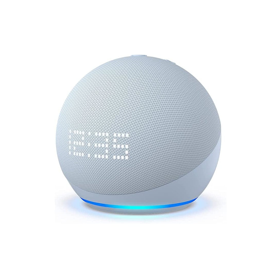 Amazon Echo Dot 5ème génération avec horloge