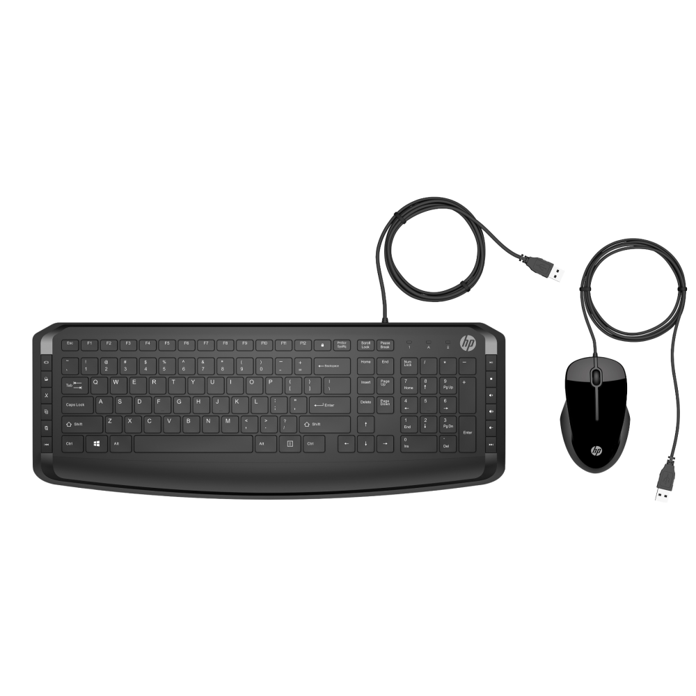 Clavier et souris filaires HP 200 AZERTY
