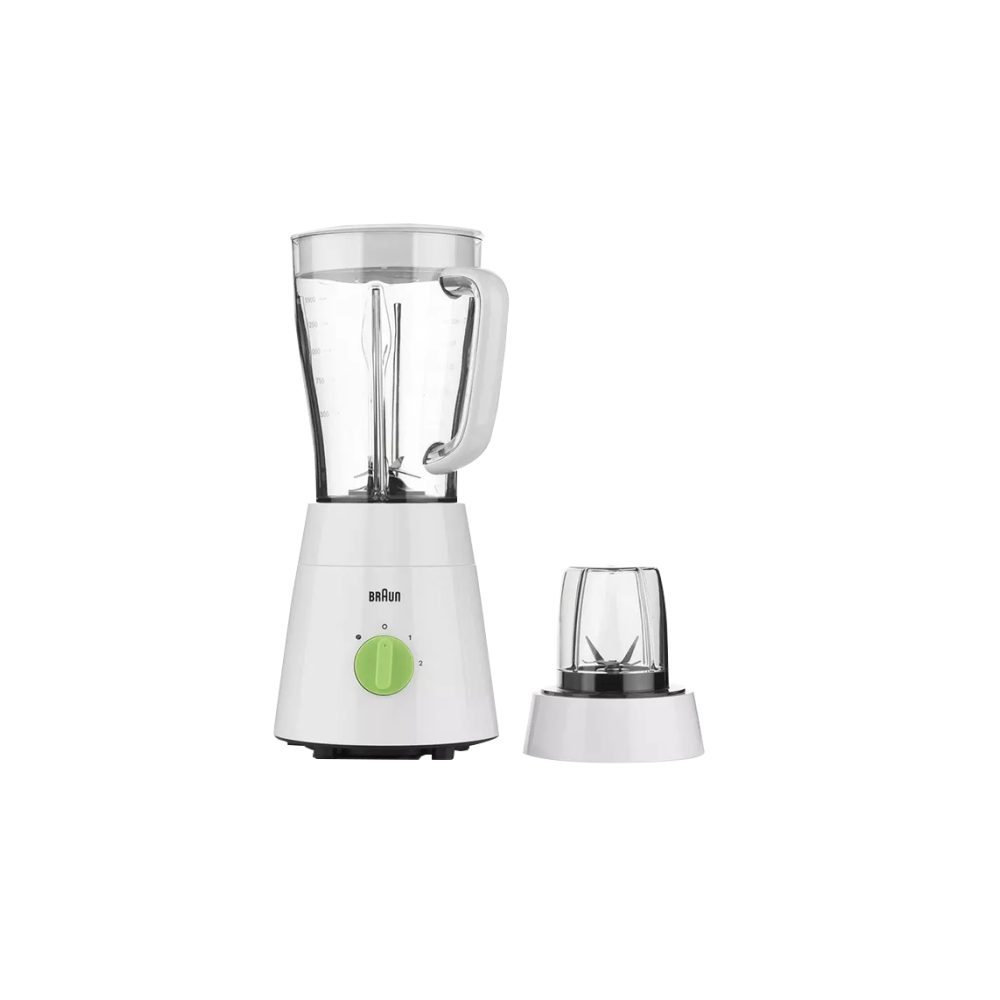 Mixeur Braun 2 vitesses + Pulse - 1,75 L - 500 W Blanc/Vert