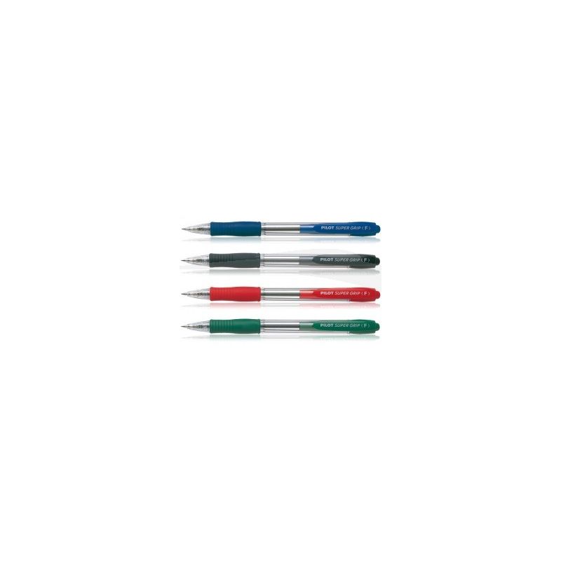 Stylo Pilot SuperGrip à bille - Boîte de 12 stylos
