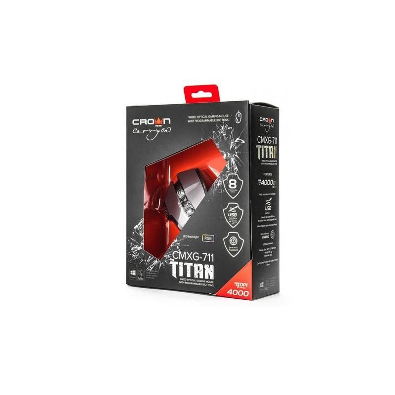 Souris USB Gamer Crown CMXG-711 TITAN