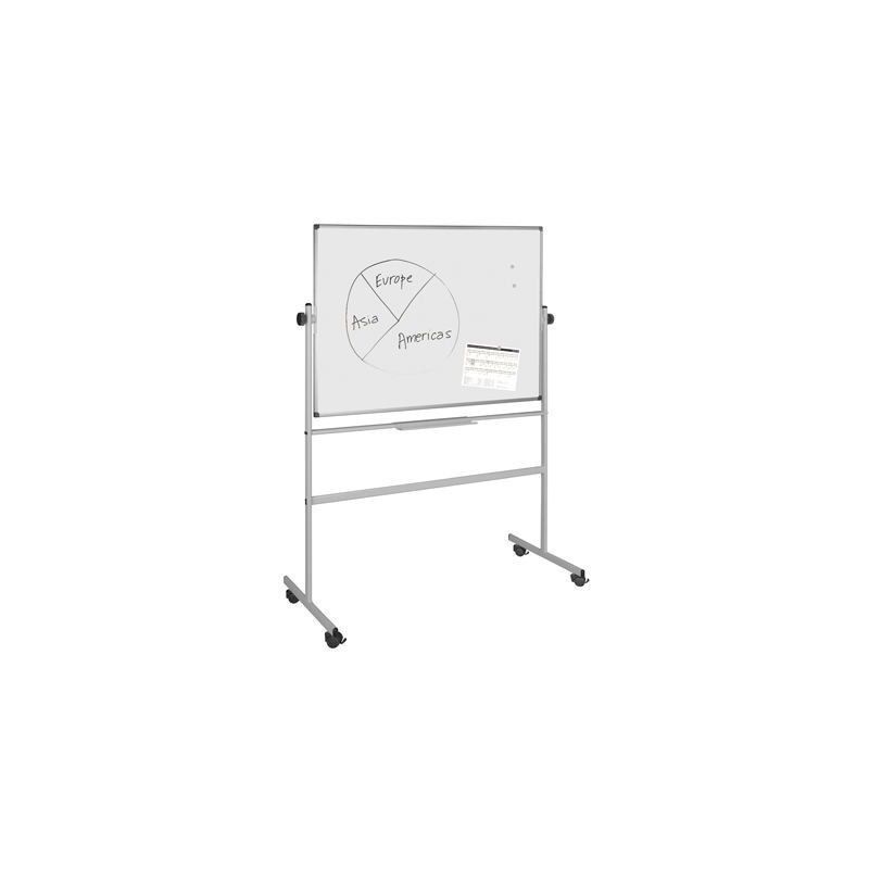 Tableau blanc mobile émaillé 120 x 90 cm avec support