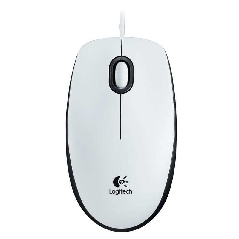 Logitech M100 Souris filaire Blanche
