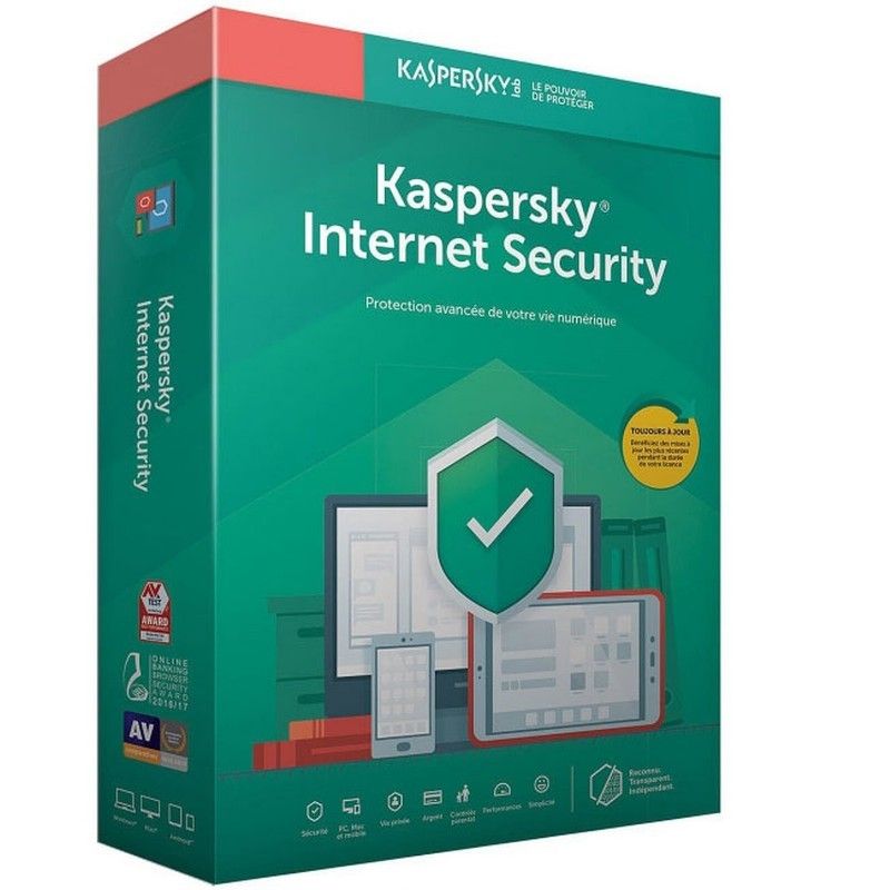 Kaspersky Internet Security 2020 - 1 poste / 1 an (Multi-appareils)