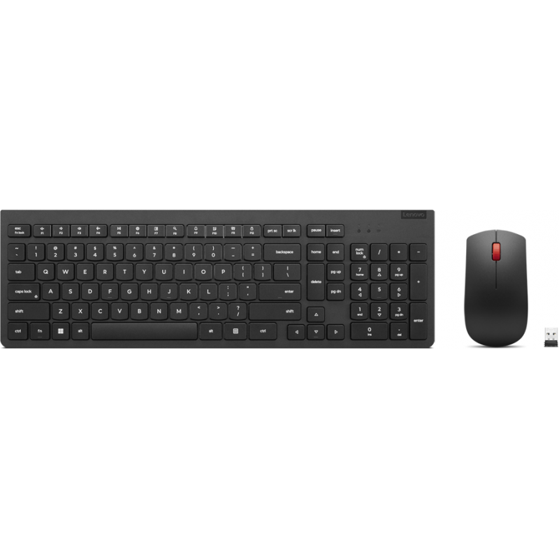 Ensemble clavier et souris sans fil Lenovo Essential Gen2 Noir – Français AZERTY