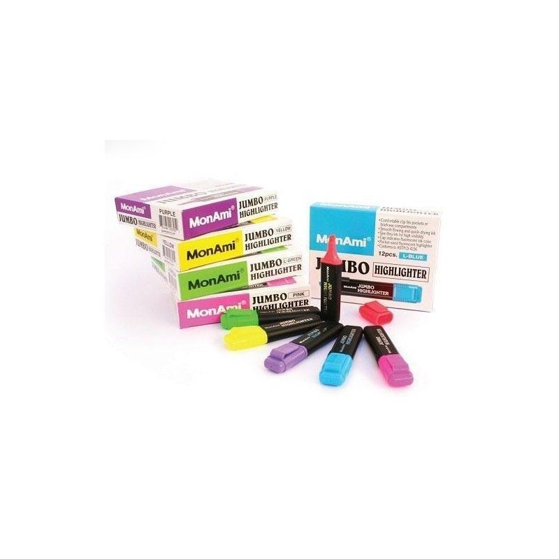 Fluorescent Mon Ami Jumbo - Boîte de 12