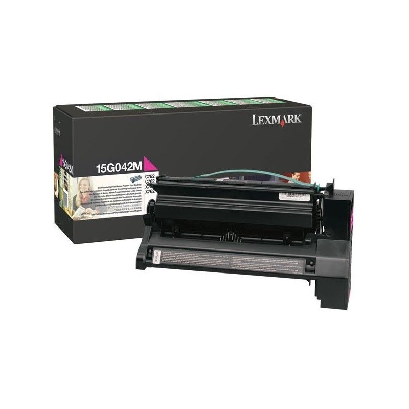 Toner Magenta haute capacité (15 000 pages) compatible C752/C762/X752e/X762e