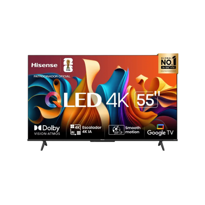 Téléviseur Hisense 55" QLED 4K Smart TV 55Q6Q avec récepteur TNT intégré