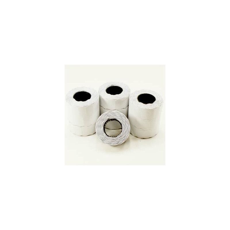Rouleaux d'étiquettes blanches 26 x 16 mm - Boîte de 36 rouleaux