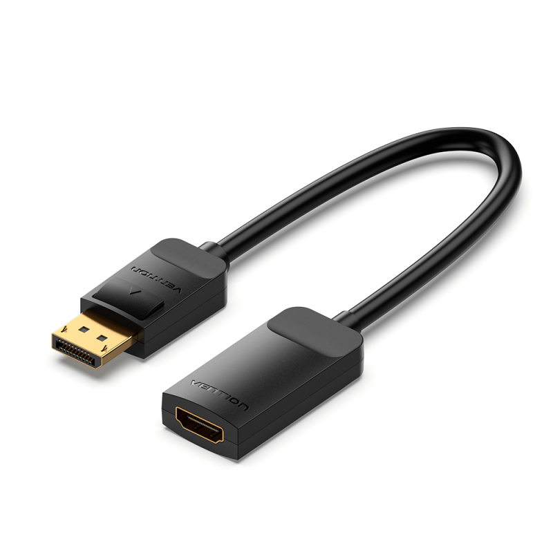 Convertisseur DisplayPort vers HDMI 4K 60Hz - Câble 0.15m Noir