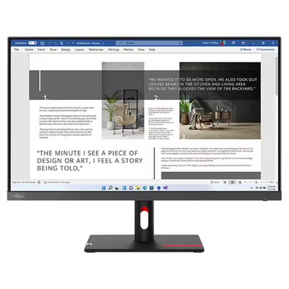 Écran 27" Lenovo ThinkVision S27i-30 Full HD