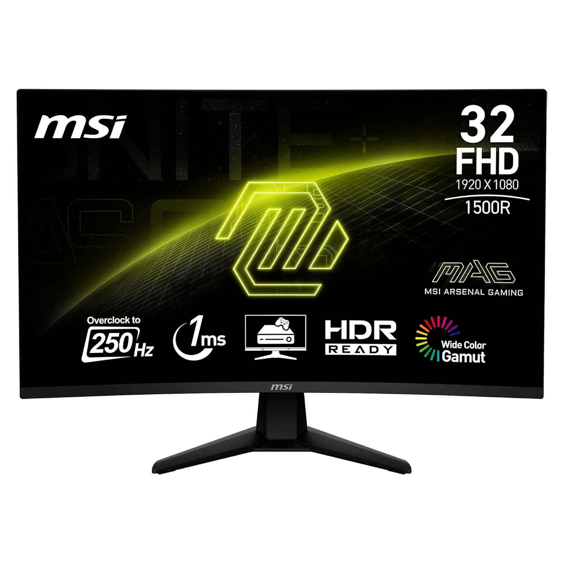 Écran Gaming MSI MAG 32C6X 32" 250Hz Incurvé