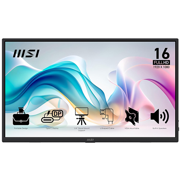 Écran MSI PRO MP165 E6 15,6" IPS Full HD 60Hz