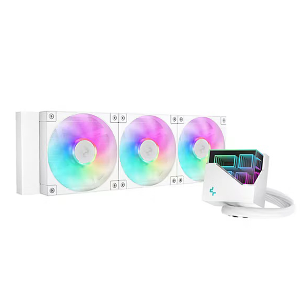 DeepCool LT360 ARGB (Blanc) - Watercooling AIO 360mm
