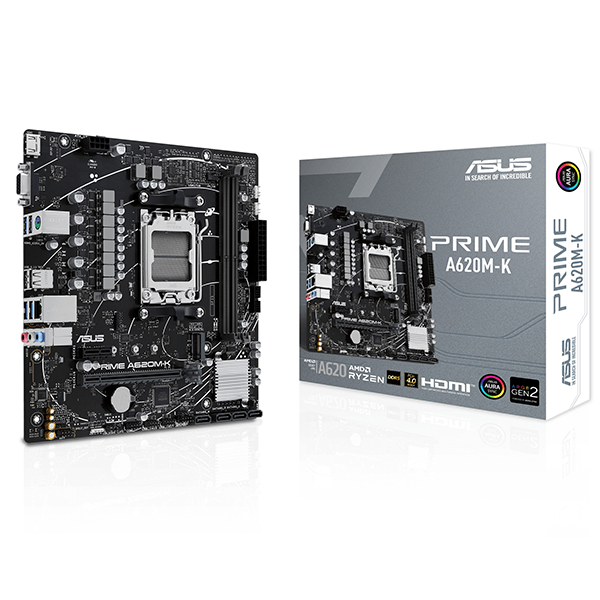 Carte mère ASUS PRIME A620M-K AM5 DDR5 Micro-ATX
