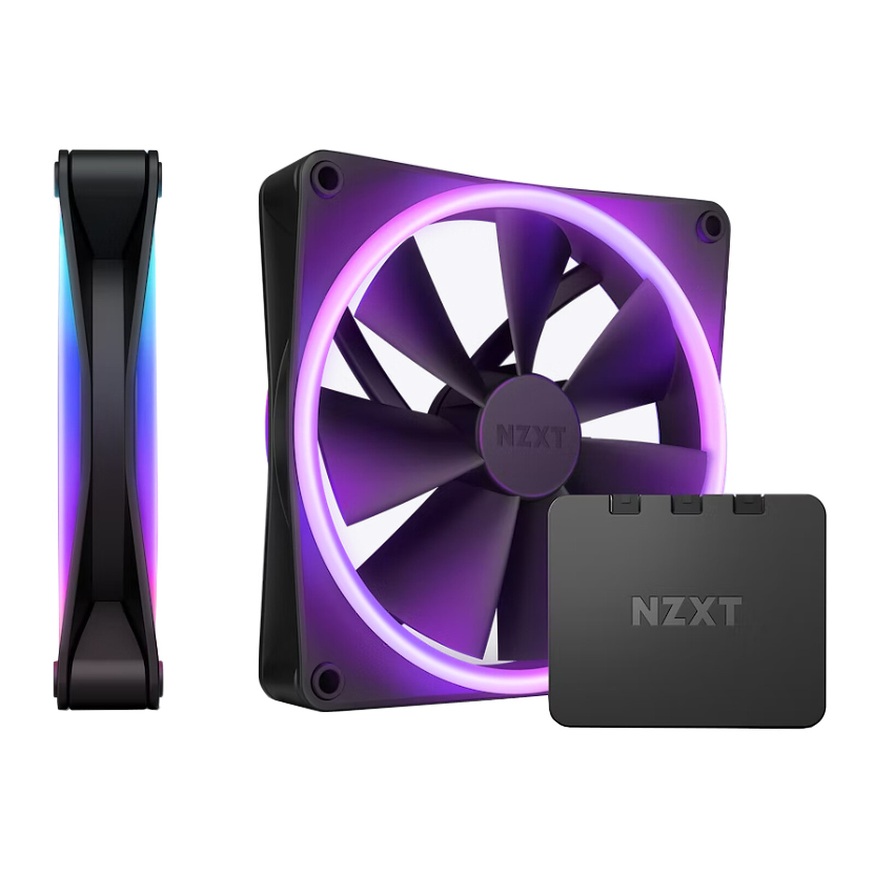 NZXT F140 RGB Duo Double Pack Noir