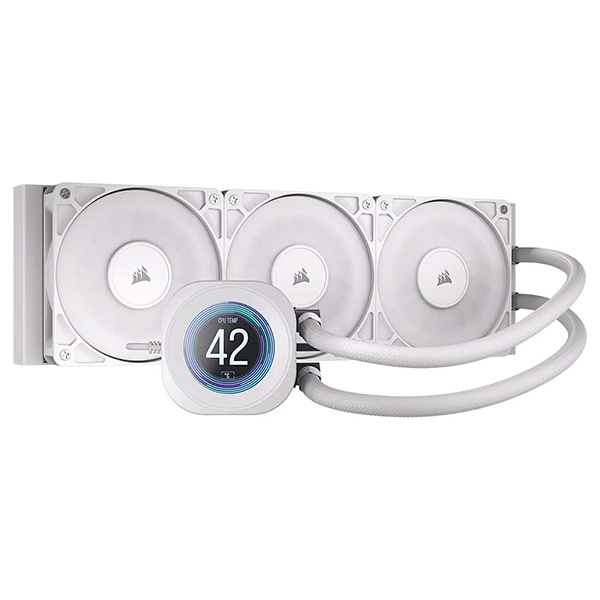 Corsair Nautilus 360 RS LCD Blanc - Watercooling AIO 360mm avec écran LCD