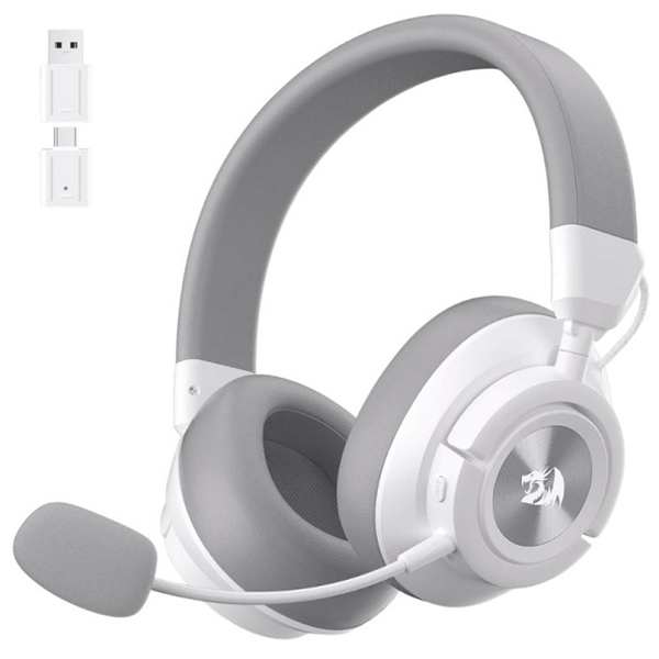 Casque Gaming Sans Fil Redragon H889 4-en-1 Blanc