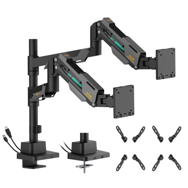 Support double écran XTRMLAB PCU420C-101TDL 2x24" à 57"